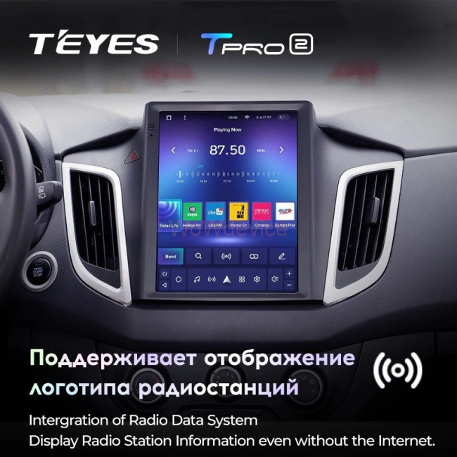 Штатная магнитола Tesla style Teyes TPRO 2 3/32 Hyundai Creta 2015-2019 Штатная магнитола Tesla style Teyes TPRO 2 3/32 Hyundai Creta 2015-2019