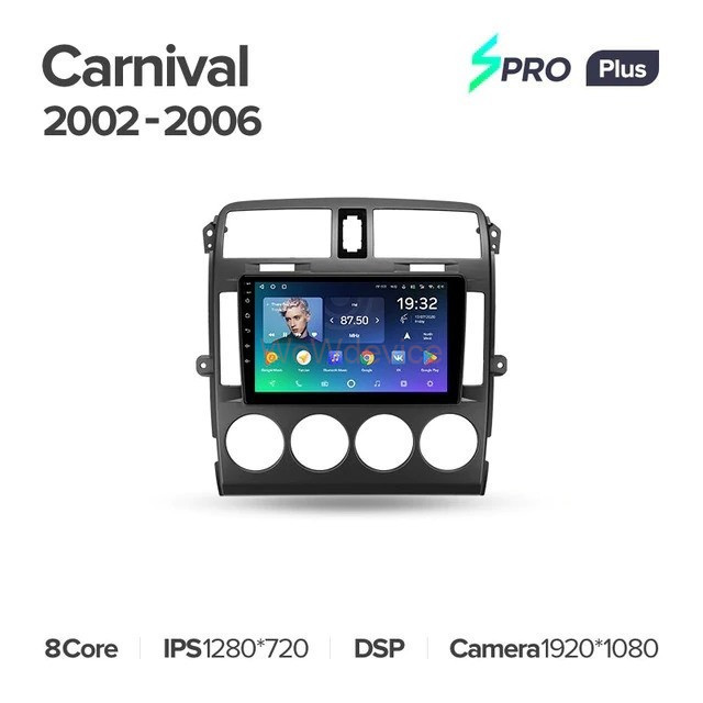 Штатная магнитола Teyes SPRO Plus 3/32 Kia Carnival UP GQ (2002-2006) Штатная магнитола Teyes SPRO Plus 3/32 Kia Carnival UP GQ (2002-2006)