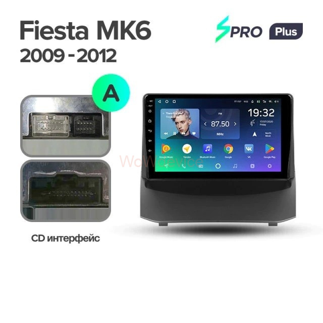 Штатная магнитола Teyes SPRO Plus 4/64 Ford Fiesta 6 (2008-2019) Тип-A