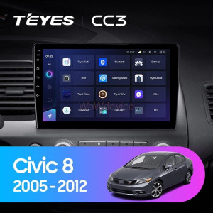 Штатная магнитола Teyes CC3L 4/32 Honda Civic Hatchback (2006-2012)
