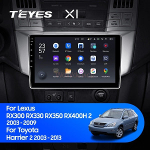 Штатная магнитола Teyes X1 4G 2/32 Toyota Harrier (2003-2009)