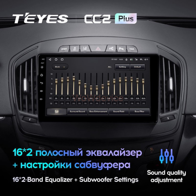 Штатная магнитола Teyes CC2L Plus 2/32 Opel Insignia (2013-2017) Тип-В