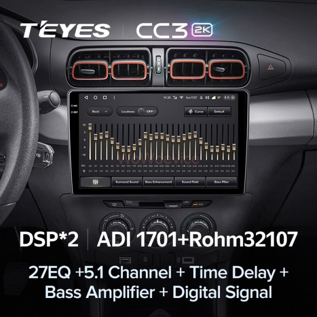 Штатная магнитола Teyes CC3 2K 4/32 Citroen C3-XR (2019-2020) (F1)