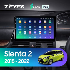 Штатная магнитола Teyes SPRO Plus 4/32 Toyota Sienta 2 XP170 (2015-2022) Правый руль