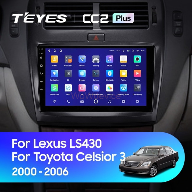 Штатная магнитола Teyes CC2L Plus 2/32 Lexus LS430 XF30 (2000-2006) F1