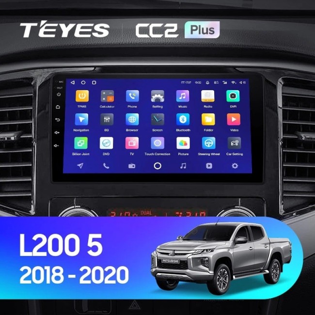 Штатная магнитола Teyes CC2L Plus 2/32 Mitsubishi L200 5 (2018-2020) F1