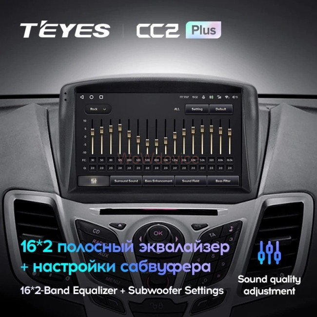 Штатная магнитола Teyes CC2L Plus 2/32 Ford Fiesta Mk 6 (2008-2019) F2 Тип-А
