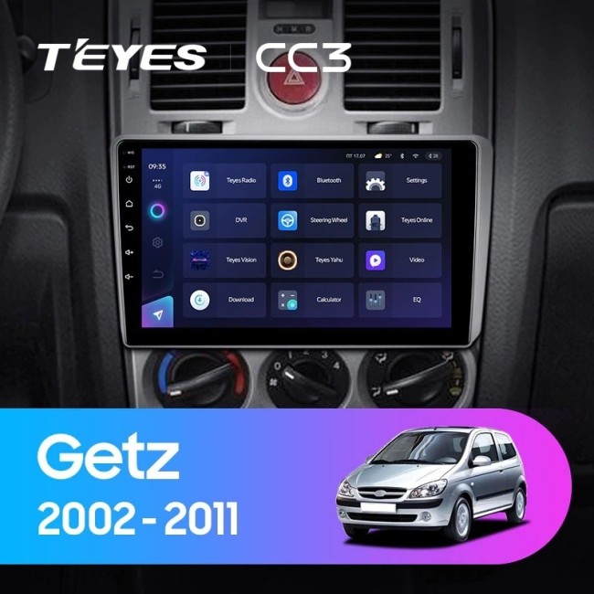 Штатная магнитола Teyes CC3 3/32 Hyundai Getz (2002-2011) F2