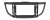 Рамка магнитолы 10.2" (цв.Серый) для HONDA CR-V 2012-2017