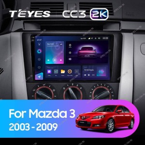 Штатная магнитола Teyes CC3 2K 6/128 Mazda 3 1 BK (2003-2009)