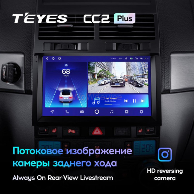 Штатная магнитола Teyes CC2 Plus 4/64 Volkswagen Touareg GP (2002-2010) F1