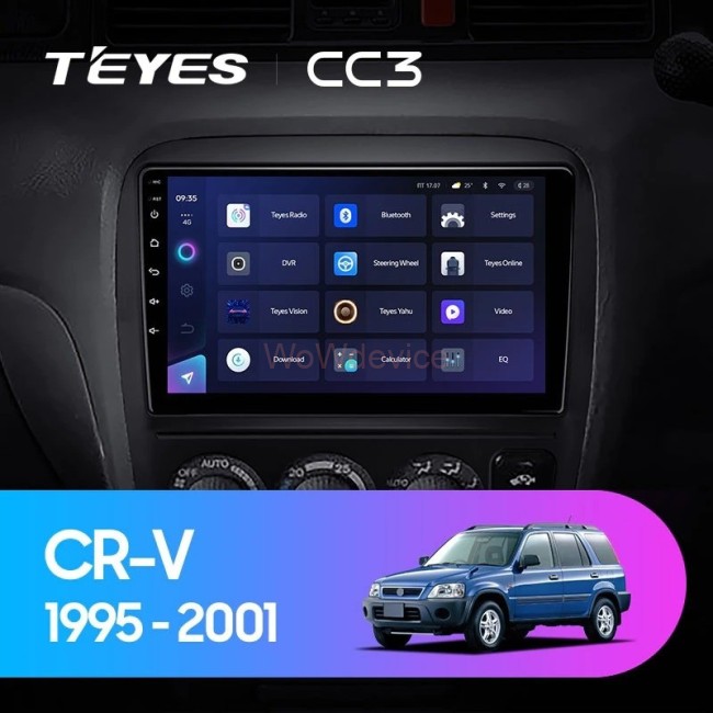 Штатная магнитола Teyes CC3L 4/32 Honda CR-V (1995-2001)