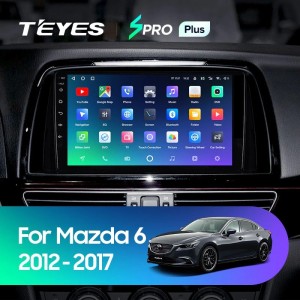 Штатная магнитола Teyes SPRO Plus 6/128 Mazda 6 GL GJ (2012-2017) Тип-A