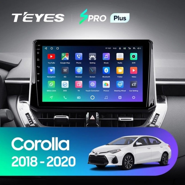 Штатная магнитола Teyes SPRO Plus 6/128 Toyota Corolla 12 (2018-2020)