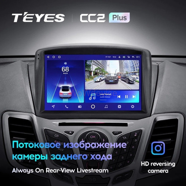Штатная магнитола Teyes CC2 Plus 3/32 Ford Fiesta Mk 6 (2008-2019) F2 Тип-А