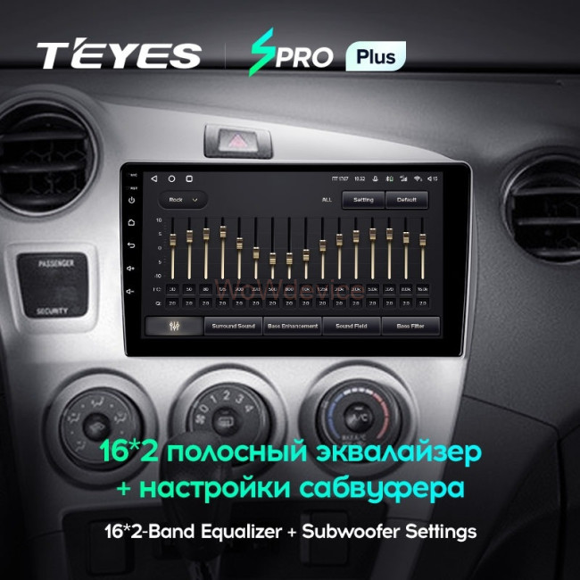 Штатная магнитола Teyes SPRO Plus 4/32 Toyota Matrix 2 E140 (2008-2014)