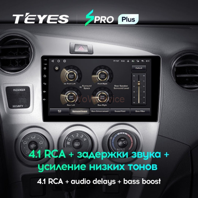 Штатная магнитола Teyes SPRO Plus 4/32 Toyota Matrix 2 E140 (2008-2014)