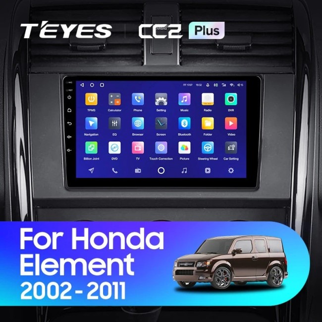 Штатная магнитола Teyes CC2L Plus 1/16 Honda Element YH (2002-2011)