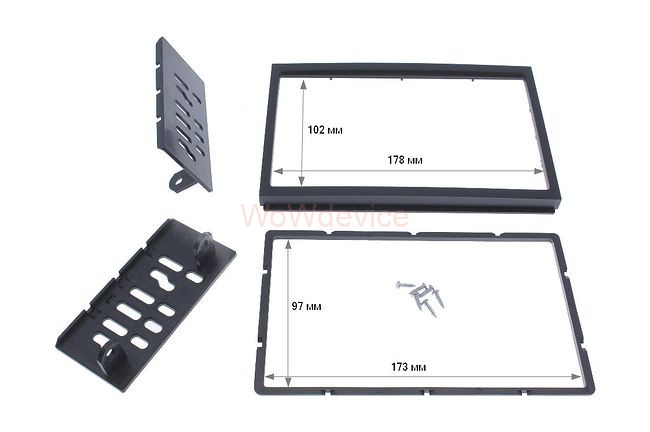 Рамка магнитолы 9.0" (цв.Глянцевый Черный) для CHEVROLET Cobalt 2011-2015