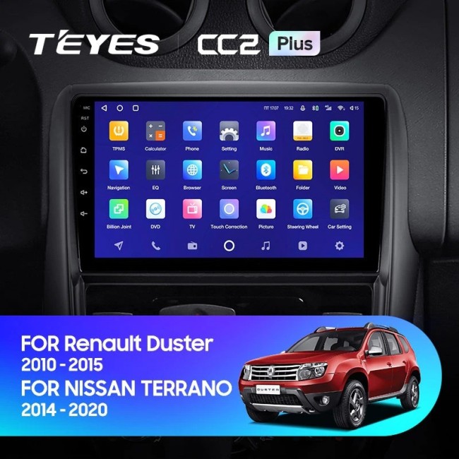 Штатная магнитола Teyes CC2L Plus 1/16 Nissan Terrano (2014-2020)