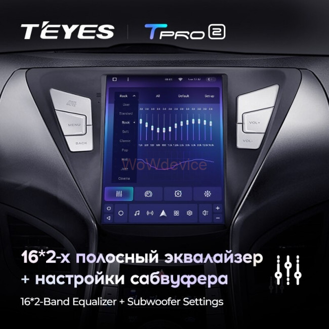 Штатная магнитола Tesla style Teyes TPRO 2 3/32 Hyundai Elantra 5 JK GD MD UD (2011-2015) F2