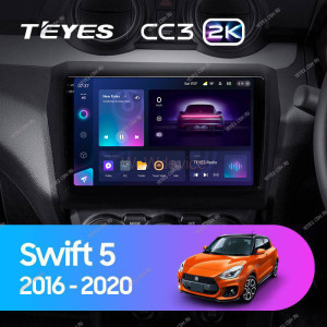 Штатная магнитола Teyes CC3 2K 360 6/128 Suzuki Swift 5 (2016-2020)