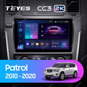 Штатная магнитола Teyes CC3 2K 360 6/128 Nissan Patrol Y62 (2010-2020) 9" дюймов