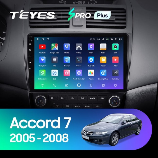 Штатная магнитола Teyes SPRO Plus 6/128 Honda Accord 7 (2005-2008)