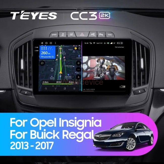 Штатная магнитола Teyes CC3 2K 360 6/128 Opel Insignia (2013-2017) Тип-В