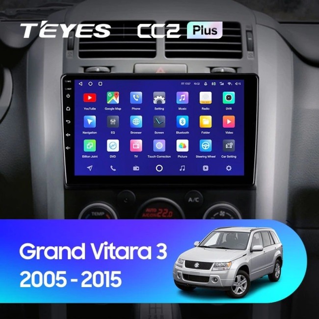 Штатная магнитола Teyes CC2L Plus 1/16 Suzuki Grand Vitara 3 (2005-2015)