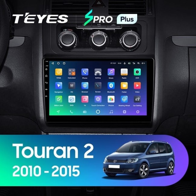 Штатная магнитола Teyes SPRO Plus 3/32 Volkswagen Touran 2 1T (2010-2015)