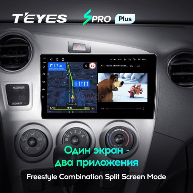 Штатная магнитола Teyes SPRO Plus 4/64 Toyota Matrix 2 E140 (2008-2014)