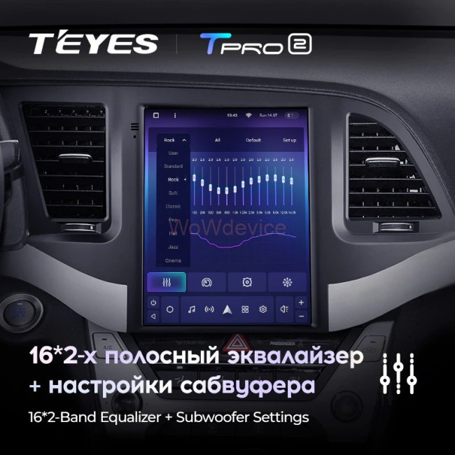 Штатная магнитола Tesla style Teyes TPRO 2 3/32 Hyundai Elantra 6 2015-2019 Тип-А
