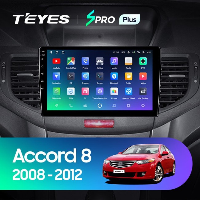 Штатная магнитола Teyes SPRO Plus 6/128 Honda Accord 8 (2008-2012)