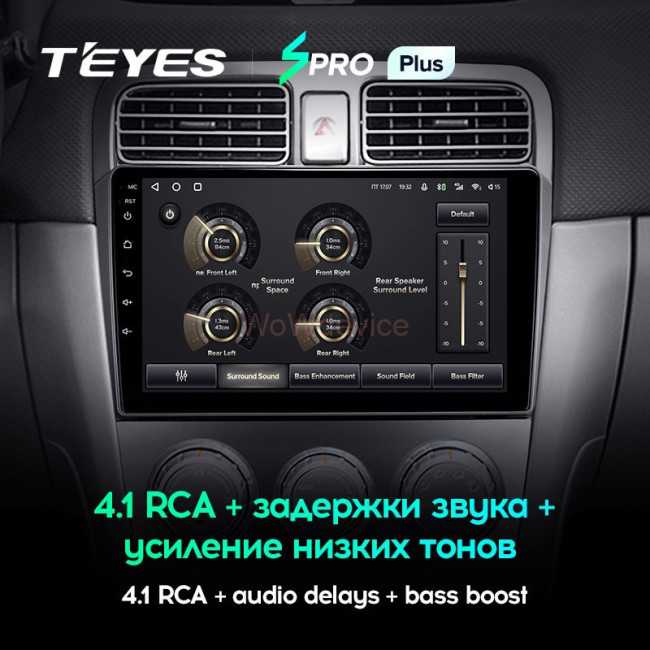 Штатная магнитола Teyes SPRO Plus 6/128 Subaru Forester SG (2002-2008)