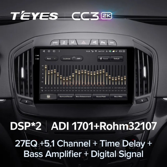 Штатная магнитола Teyes CC3 2K 4/64 Opel Insignia (2013-2017) Тип-В