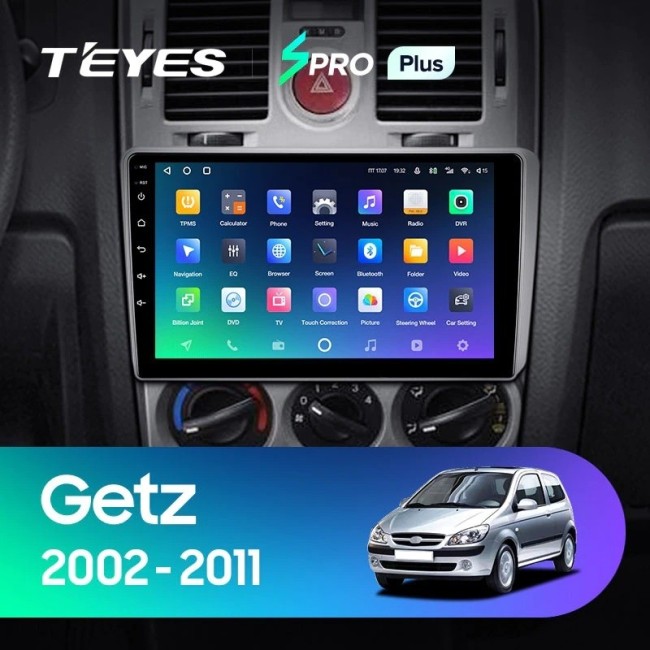 Штатная магнитола Teyes SPRO Plus 3/32 Hyundai Getz (2002-2011) F2