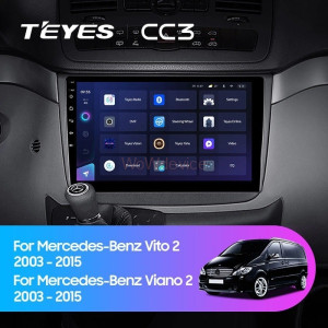 Штатная магнитола Teyes CC3 360 6/128 Mercedes-Benz Vito W639 (2010-2015)