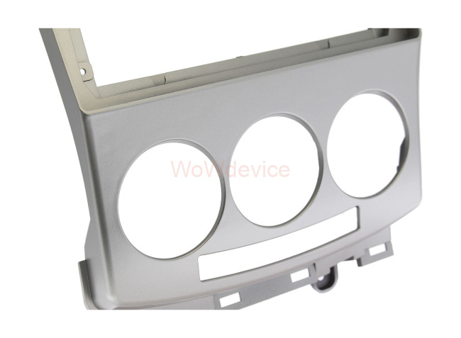 Рамка магнитолы 9.0" (цв.Серебро) для MAZDA (5), Premacy 2005-2010 / FORD i-Max 2007-2010