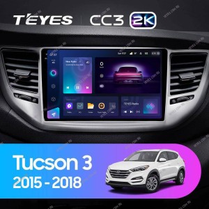 Штатная магнитола Teyes CC3 2K 6/128 Hyundai Tucson 3 (2015-2018) Тип-B