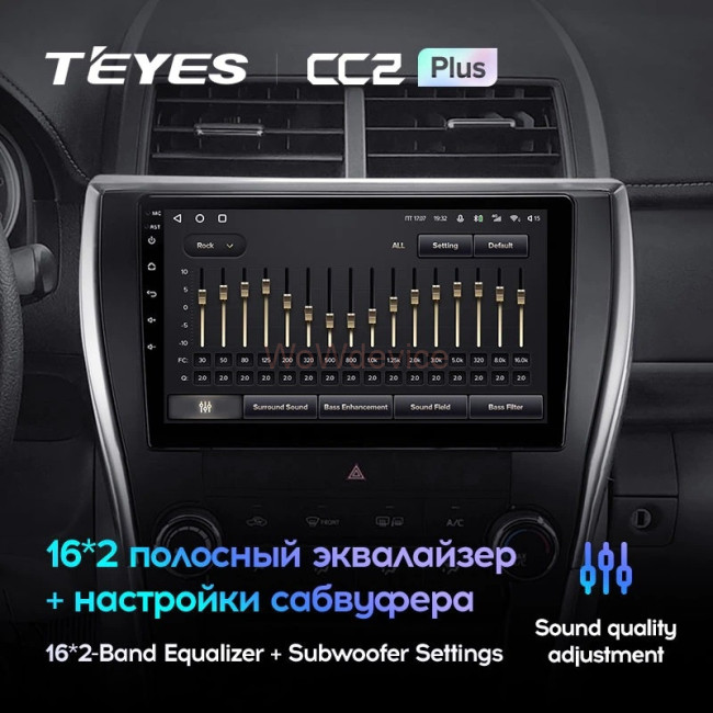 Штатная магнитола Teyes CC2L Plus 2/32 Toyota Camry 7 XV 50 55 (2014-2017) (North America)