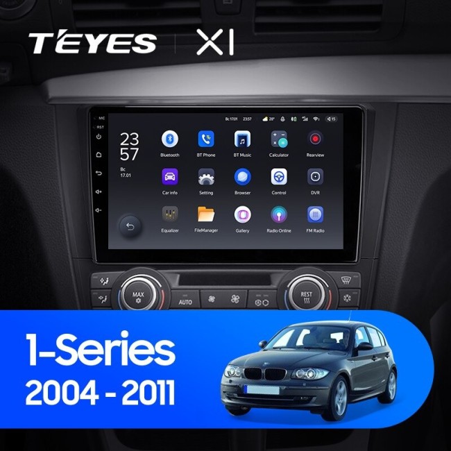 Штатная магнитола Teyes X1 4G 2/32 BMW 1 серия E88 E82 E81 E87 (2004-2011) Тип-A