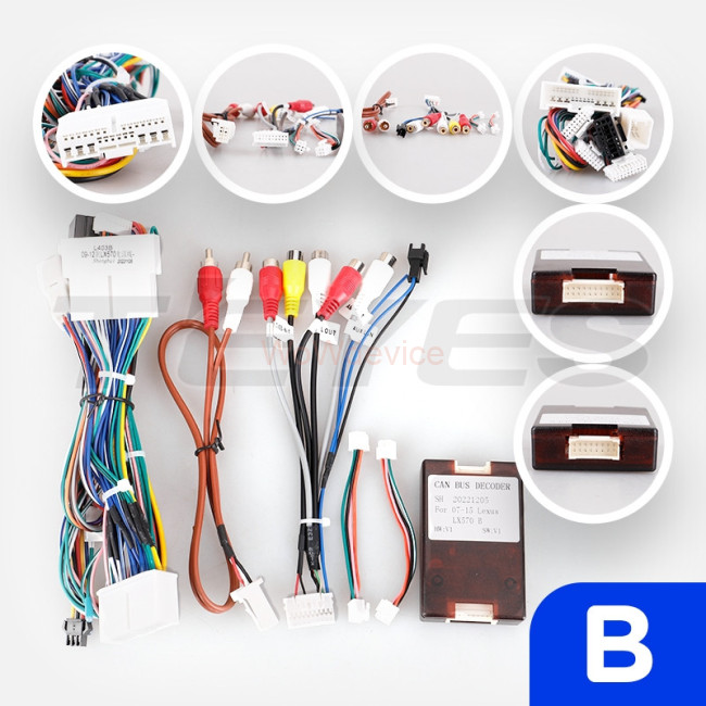 Установочный комплект Teyes для Lexus LX570 J200 3 lll (2007-2015) Тип-В