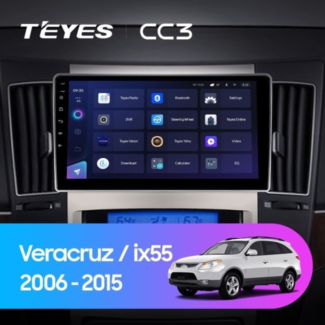 Штатная магнитола Teyes CC3 3/32 Hyundai ix55 (2006-2015)