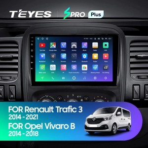 Штатная магнитола Teyes SPRO Plus 3/32 Renault Trafic 3 (2014-2021)