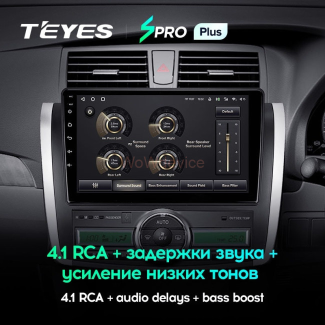 Штатная магнитола Teyes SPRO Plus 4/32 Toyota Allion T260 (2007-2020) Правый руль