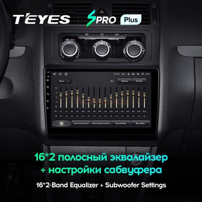 Штатная магнитола Teyes SPRO Plus 6/128 Volkswagen Touran 2 1T (2010-2015)