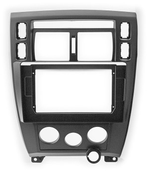 Рамка магнитолы 10.2" (цв.Черный) для HYUNDAI Tucson 2004-2009