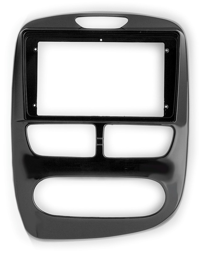 Рамка магнитолы 9.0" (цв.Глянцевый Черный) для RENAULT Clio 2012-2016 Кондиционер