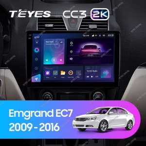 Штатная магнитола Teyes CC3 2K 4/64 Geely Emgrand EC7 1 (2009-2016)